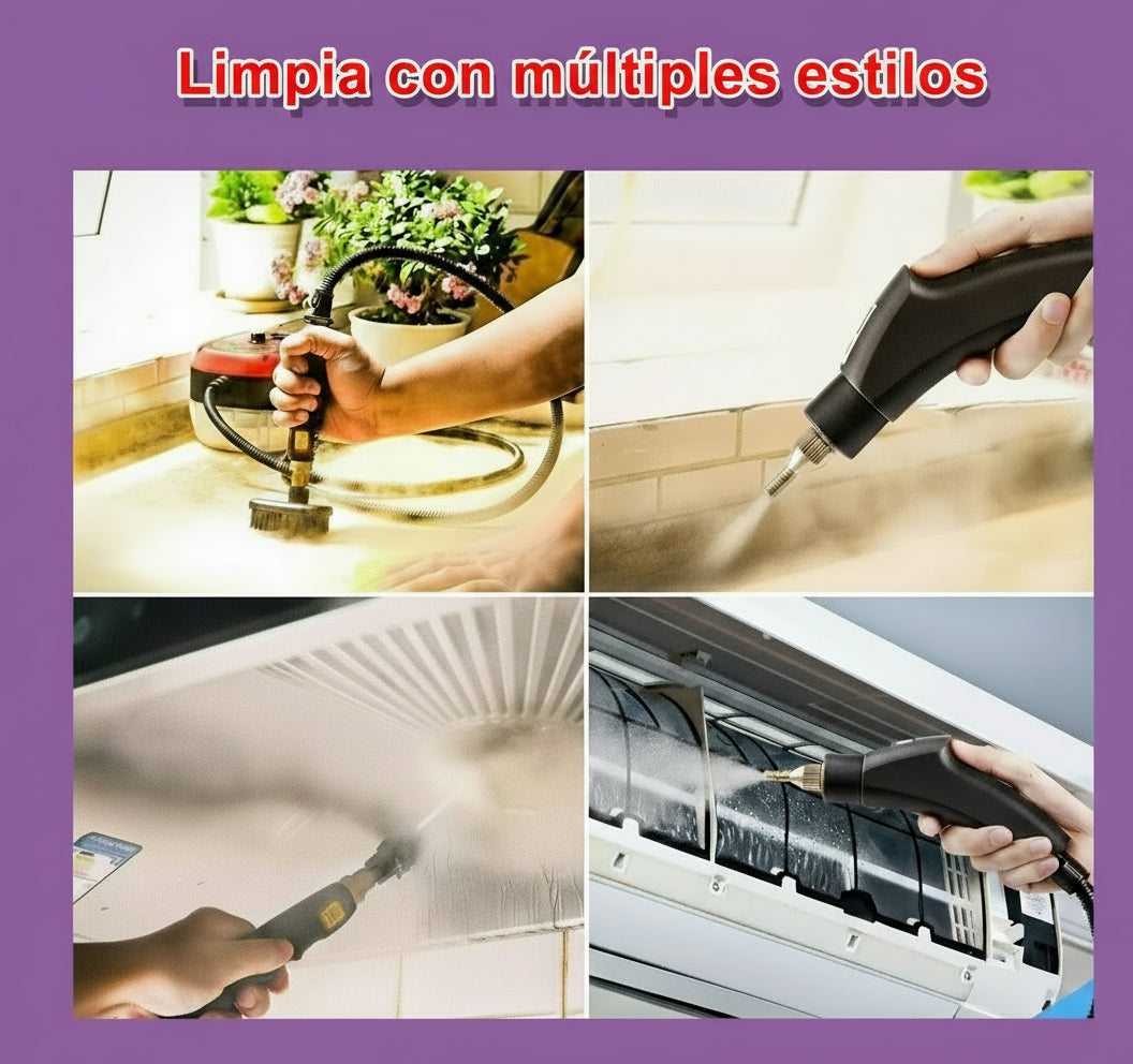 VAPORIZADOR MULTIFUNCIONAL 360 PRO ™ – Limpieza profunda y sin químicos | 💨 Ideal para casa, auto y oficina