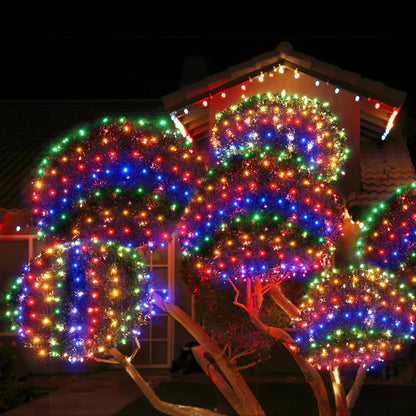 🎄 LUZ NAVIDEÑA SOLAR 50MT – MULTICOLOR y AMBAR CON CONTROL REMOTO 500 FOCOS.