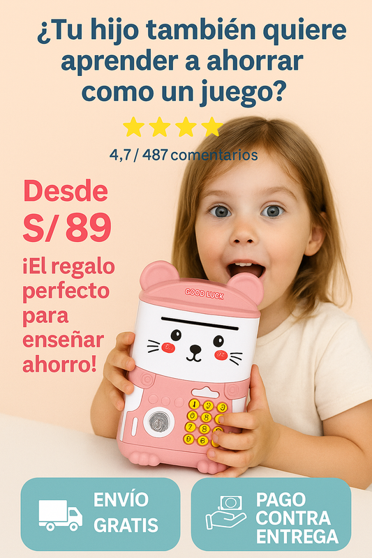 ALCANCIA PARA NIÑOS Y NIÑAS