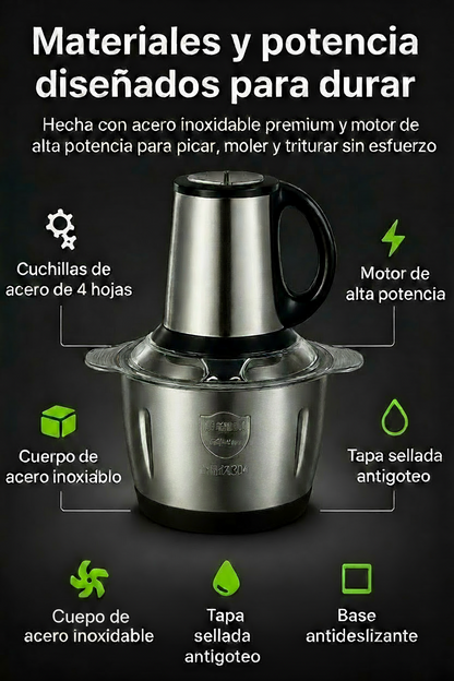 PICADORA MULTIFUNCIONAL DE 3 LITROS.