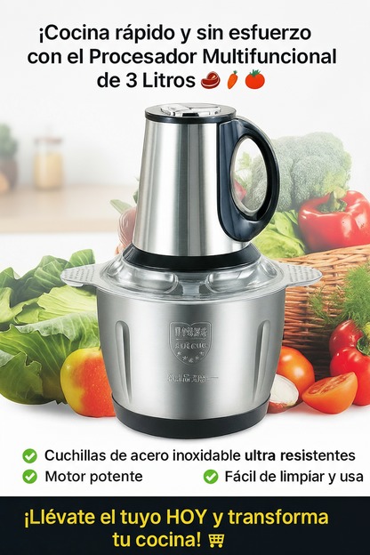 PICADORA MULTIFUNCIONAL DE 3 LITROS.